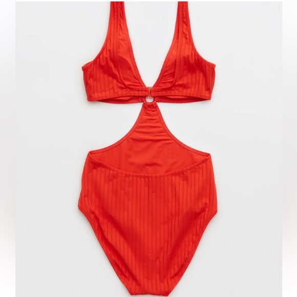 aerie Other - Aerie Wide Rib Cut Out Ring One Piece Swimsuit size XXL Long NWT beach vacation